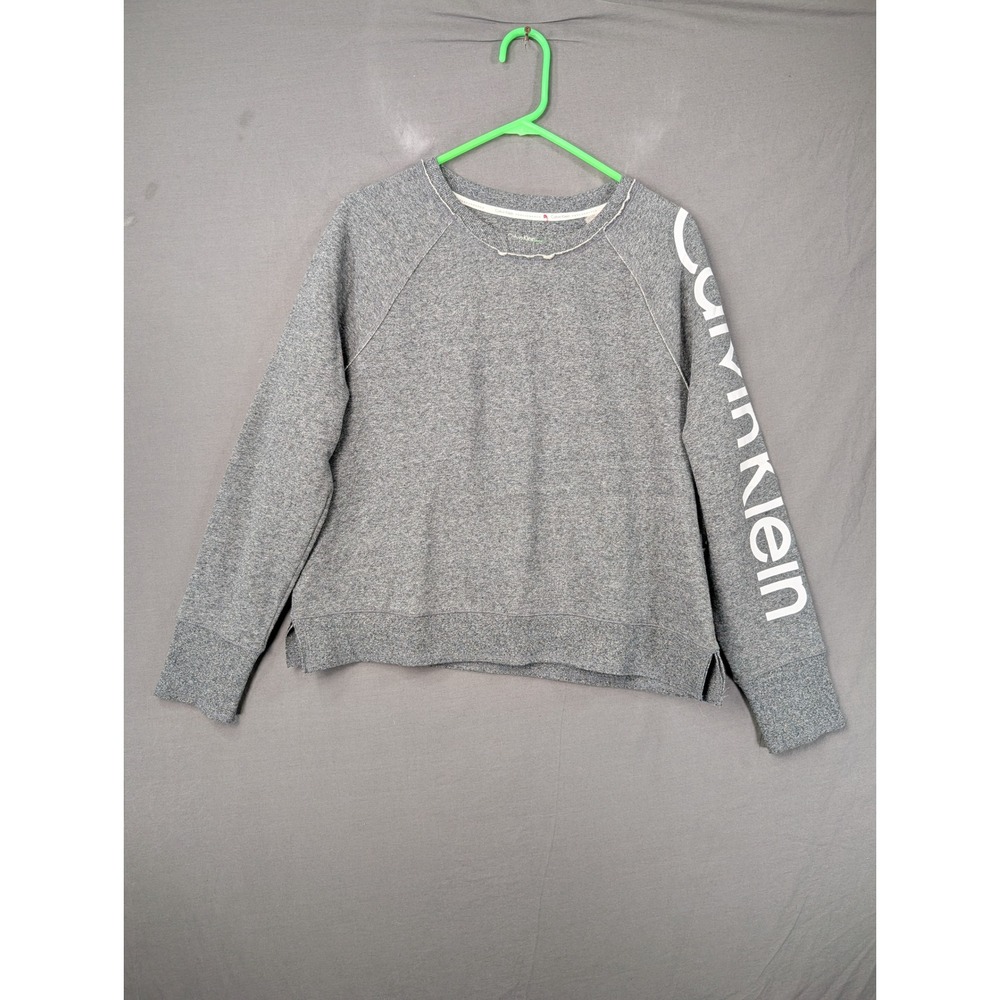 Calvin Klein Performance Womens Gray Logo‎ Sweatshirt PFST5482 XL